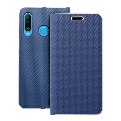 LUNA fliptok Carbon tok Huawei P30 Lite kék-5903396098505 14 kép