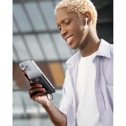 VEGER powerbank 10 000 mAh beépített kábelekkel Type C / Lightning -6970453557939 8 kép