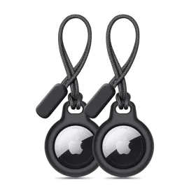 Tech-protect Rough Láncszett 2 Db Apple Airtag Fekete Tok