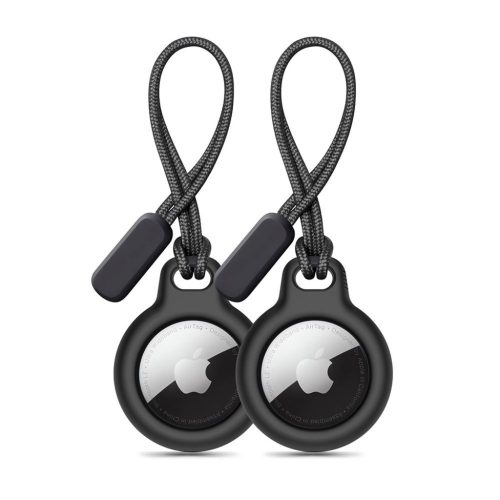Tech-protect Rough Láncszett 2 Db Apple Airtag Fekete Tok-5906302360772 10 kép