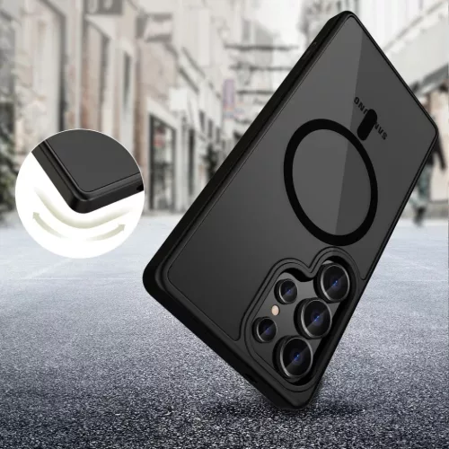 Tech-protect Magmat Magsafe Galaxy S25 Ultra Matt Fekete tok-5906302322381 4 kép