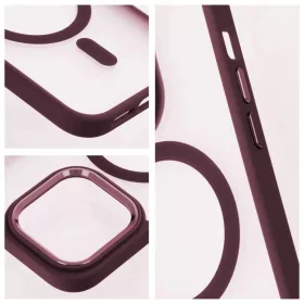 MATTE MAG COVER tok MagSafe kompatibilis SAMSUNG S25 ULTRA szilva piro-5903396338236 2 kép