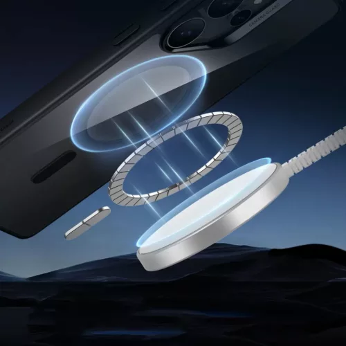 Esr Classic Hybrid Halolock Magsafe Galaxy S25 Ultra Clear/fekete tok-4894240253328 3 kép