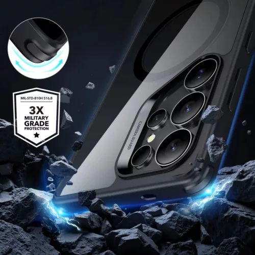 Esr Classic Hybrid Halolock Magsafe Galaxy S25 Ultra Clear/fekete tok-4894240253328 5 kép