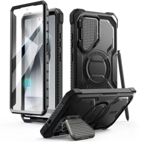    Galaxy S25 Ultra Fekete Supcase Iblsn Armorbox Mag Magsafe tok