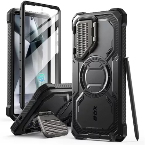  Galaxy S25 Ultra Fekete Supcase Iblsn Armorbox Mag Magsafe tok-843439156524 2 kép