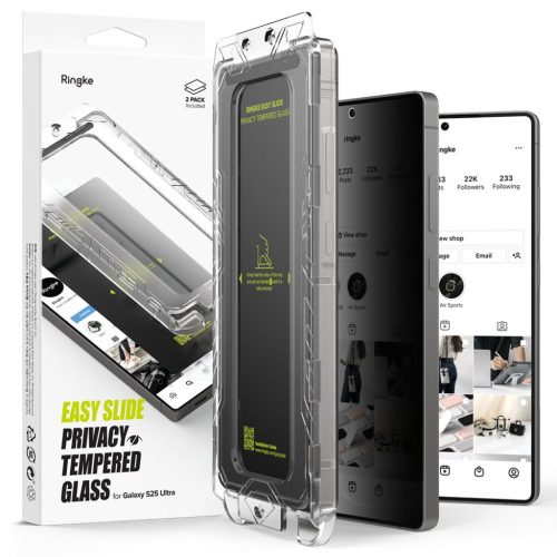 Ringke Easy Slide 2-pack Galaxy S25 Ultra Privát üvegfólia