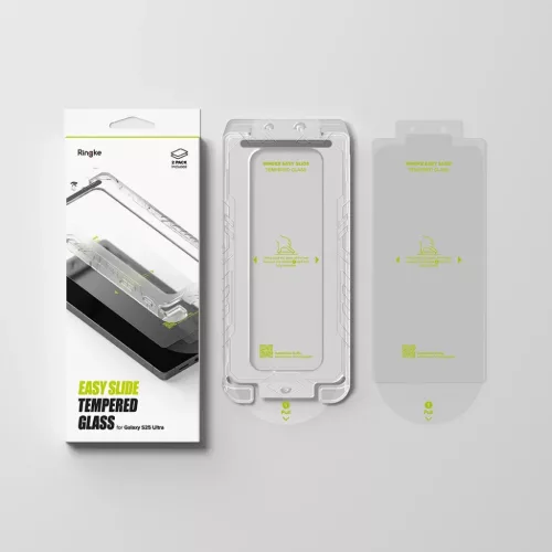 Edzett üveg Ringke Easy Slide 2-csomag Galaxy S25 Ultra Átlátszó �-8800274969469 6 kép