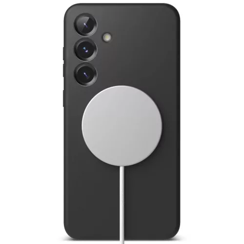 Ringke Silicone Magnetic Magsafe Galaxy S25+ Plus fekete tok-8800274968783 4 kép