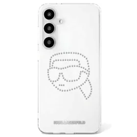   KARL LAGERFELD tok Samsung Galaxy S25 KLHCS25SHKHDCELT (IML Rhinestones K Head) átlátszó tok
