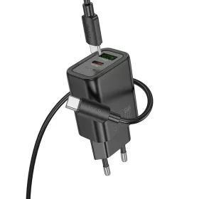 HOCO fali töltő USB A + Type C + kábel Type C to Type C PD QC3.0 3A-6942007648837 2 kép
