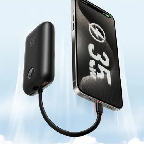 VEGER powerbank 10000 mAh beépített kábelekkel Type C / Lightning P-6977525750113 2 kép