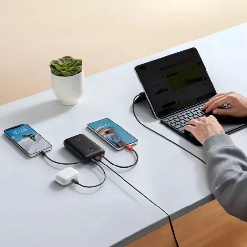 VEGER powerbank 20000 mAh beépített kábelekkel Type C / Lightning P-6977525750120 8 kép