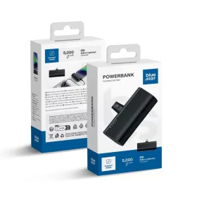   BLUE STAR powerbank 5000 mAh beépített Lightning csatlakozóval 2.1A W0556P fekete