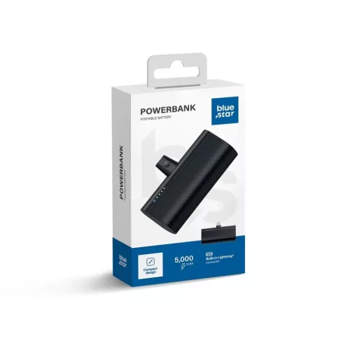 BLUE STAR powerbank 5000 mAh beépített Lightning csatlakozóval 2.1A-5903396321870 6 kép