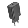 HOCO hálózati töltő Type C PD QC 20W N60 fekete-6942007648615 2 kép
