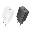 HOCO hálózati töltő Type C PD QC 20W N60 fekete-6942007648615 3 kép