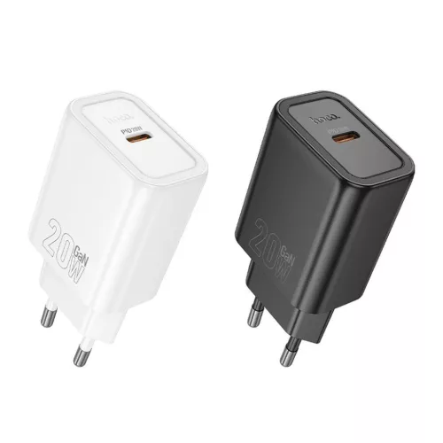 HOCO hálózati töltő Type C PD QC 20W N60 fekete-6942007648615 3 kép