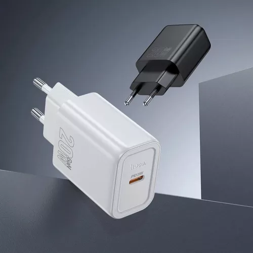HOCO hálózati töltő Type C PD QC 20W N60 fekete-6942007648615 4 kép