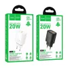 HOCO fali töltő Type C PD QC 20W N60 fehér-6942007648622 5 kép