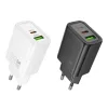 HOCO fali töltő USB A + Type C PD QC3.0 3A 20W N61 fekete-6942007648677 3 kép