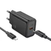 HOCO fali töltő Type C + kábel Type C Lightninghez PD QC 30W N62 fe-6942007648752 3 kép