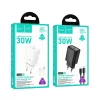HOCO fali töltő Type C + kábel Type C Lightninghez PD QC 30W N62 fe-6942007648752 5 kép