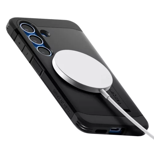  Galaxy S25 Fekete Spigen Tough Armor Magsafe tok-8809971238397 8 kép