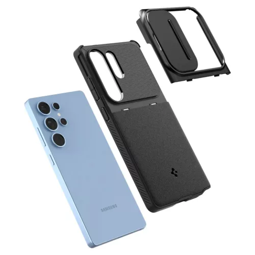  Galaxy S25 Ultra Fekete Spigen Optik Armor tok-8809971238007 9 kép