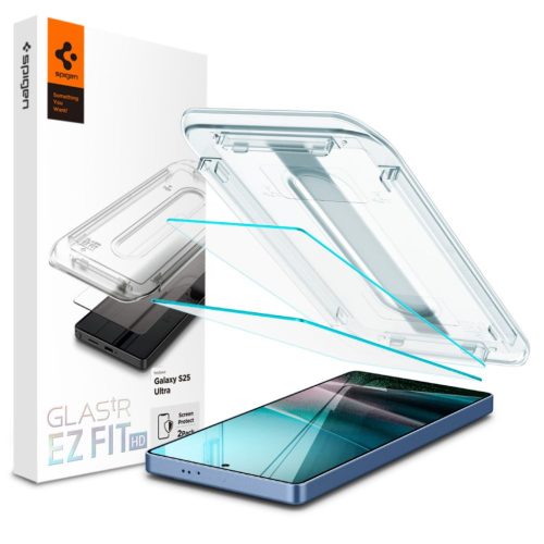 Spigen Glas.tr "ez Fit" Hd 2-pack Samsung Galaxy S25 Ultra átlátszó üvegfólia
