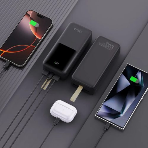 Tech-protect Pb03 Power Bank 30000mAh 22.5W Fekete-5906302380527 6 kép