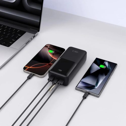 Tech-protect Pb03 Power Bank 30000mAh 22.5W Fekete-5906302380527 7 kép