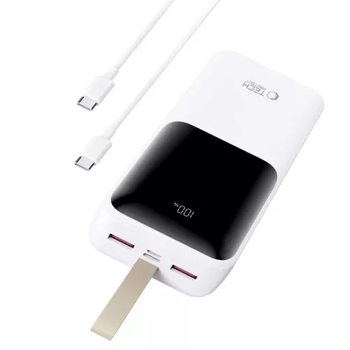 Tech-Protect Pb03 Power Bank 30000mah 22.5w Fehér-5906302380534 4 kép