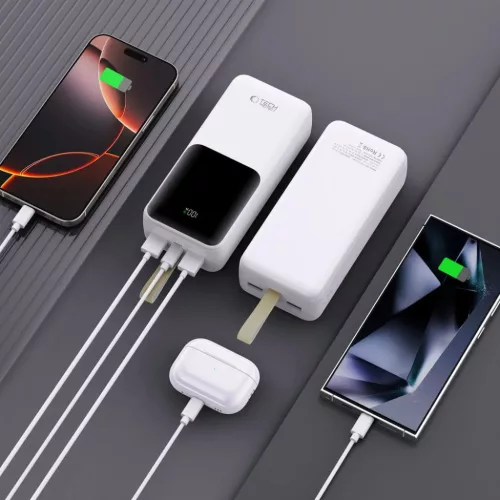 Tech-Protect Pb03 Power Bank 30000mah 22.5w Fehér-5906302380534 6 kép