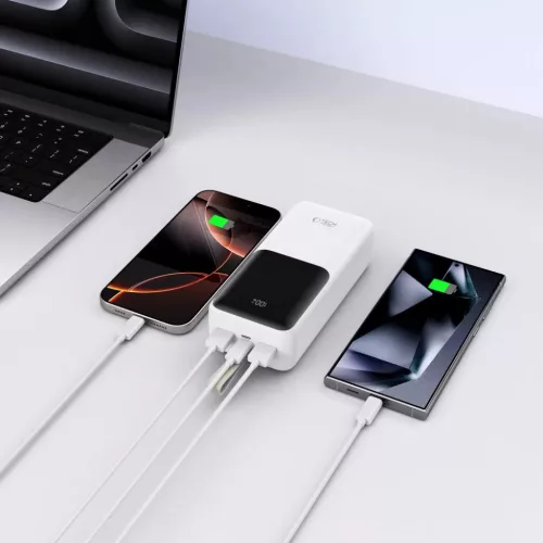 Tech-Protect Pb03 Power Bank 30000mah 22.5w Fehér-5906302380534 7 kép