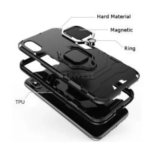 Armor Ring mágneses tok Huawei P40 Pro fekete-5908222209131 3 kép