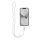 CRYSTAL DIAMOND medál a telefonhoz / zsinór hossza 74 cm (hurokban 37 cm) / nyakba akasztható - fehér,