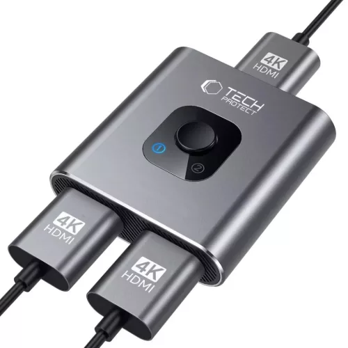 Tech-protect Hb07 Hub Adapter 2in1 Hdmi 4k 60hz Űrszürke-5906302360949 4 kép