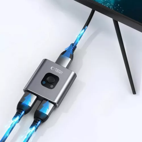 Tech-protect Hb07 Hub Adapter 2in1 Hdmi 4k 60hz Űrszürke-5906302360949 5 kép