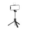 Selfie stick WH1YXS teleszkópos tripod 1m kerek lámpával és telefo-5907769360596 3 kép