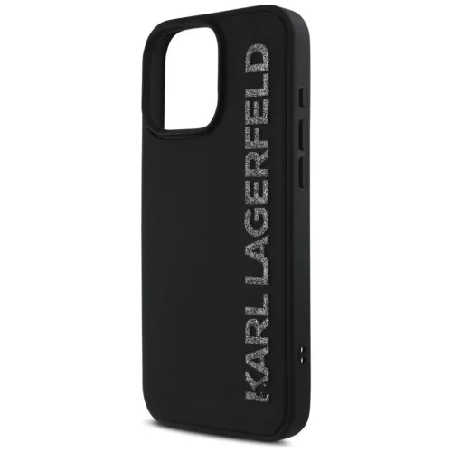  iPhone 16 Fekete KARL LAGERFELD tok 3D Gumírozott Hosszúkás Csill�-3666339357009 6 kép