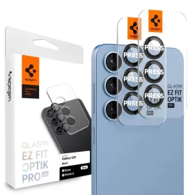   Spigen Optik Pro Glas.tr "Ez Fit" Kamera Üvegfólia 2 darab Galaxy S25 Fekete