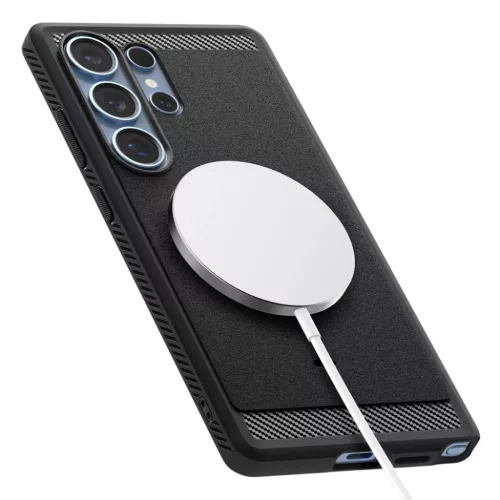  Samsung Galaxy S25 Ultra Spigen Rugged Armor Mag Magsafe Matt Fekete -8809971237826 10 kép