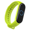 Szilikon Xiaomi Mi Band 5 szíj zöld