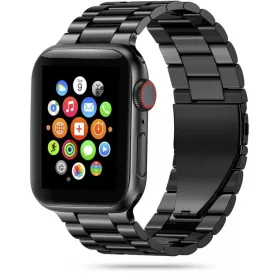   Apple Watch 4/5/6/7/8/9/10/11/SE/Ultra (42/44/45/49mm) Tech-Protect Stainless Óraszíj Fekete