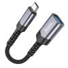 HOCO átalakító OTG Type C (hím) - USB A (női) 3.04A UA24 fekete-6942007608848 1 kép