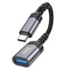 HOCO átalakító OTG Type C (hím) - USB A (női) 3.04A UA24 fekete-6942007608848 3 kép