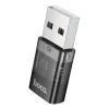 HOCO adapter USB A (férfi) - Typ C (női) UA36C átlátszó fekete