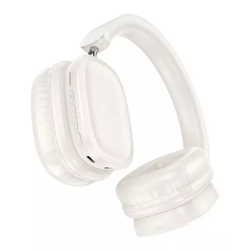 HOCO vezeték nélküli fejhallgató bluetooth W51 tejfehér-6942007619615 2 kép
