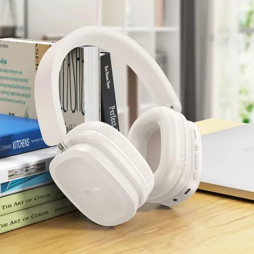 HOCO vezeték nélküli fejhallgató bluetooth W51 tejfehér-6942007619615 4 kép